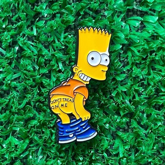 Bart Don’t Tread On Me Enamel Pin/ Brooch - Picture 6 of 6